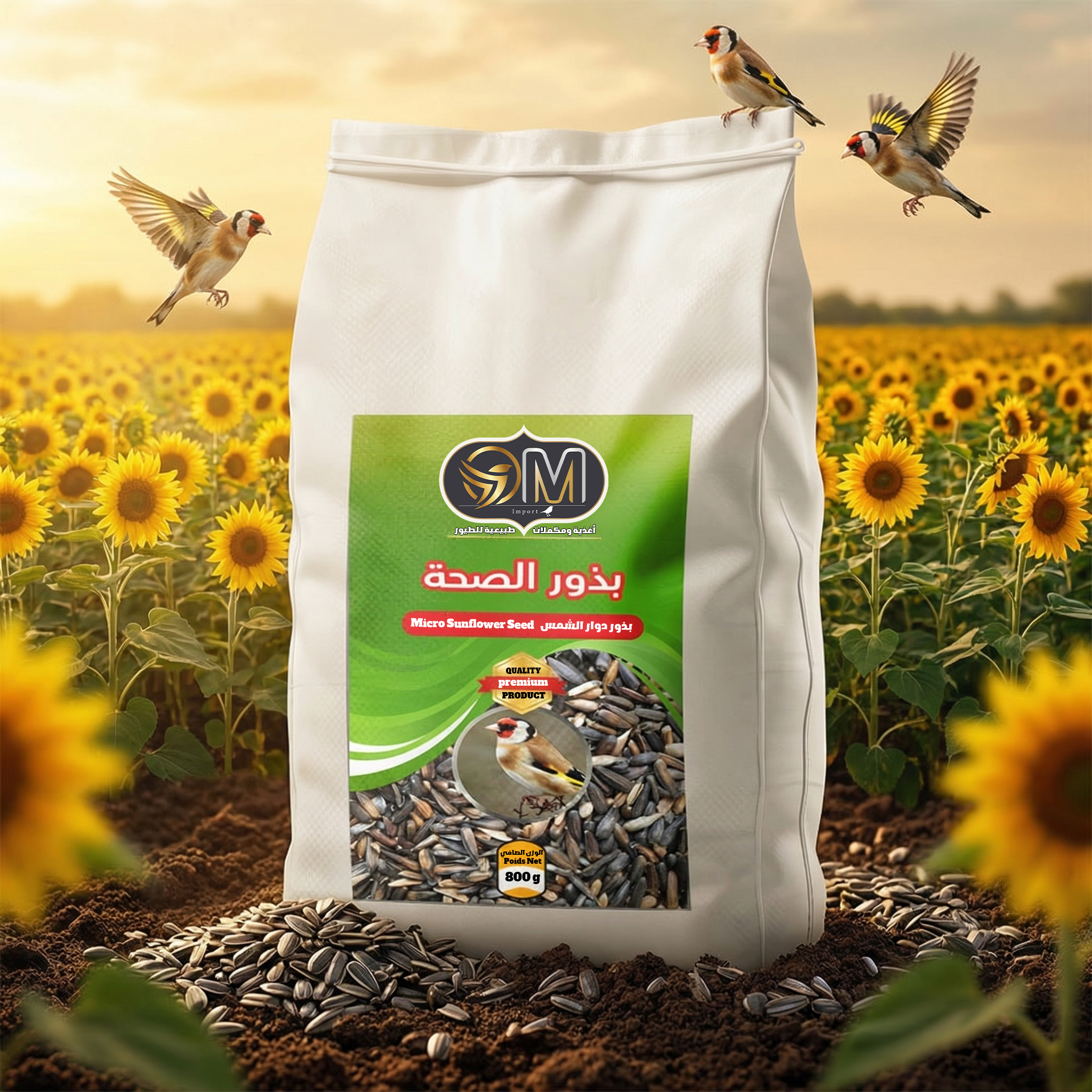Micro Sunflower seed 800g بذور دوار الشمس 800غ